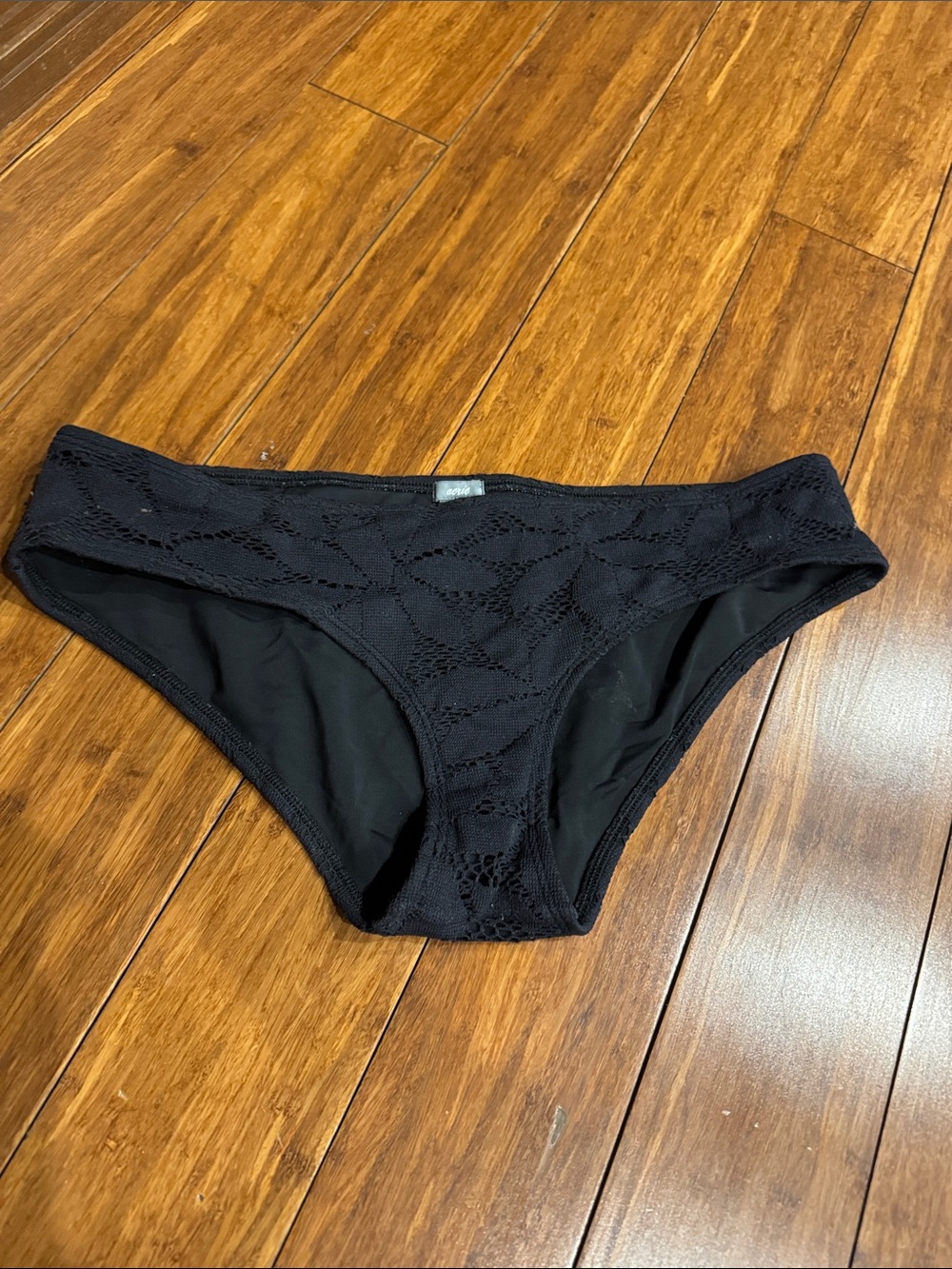 aerie Black Lace Bikini Bottom - Women Swim